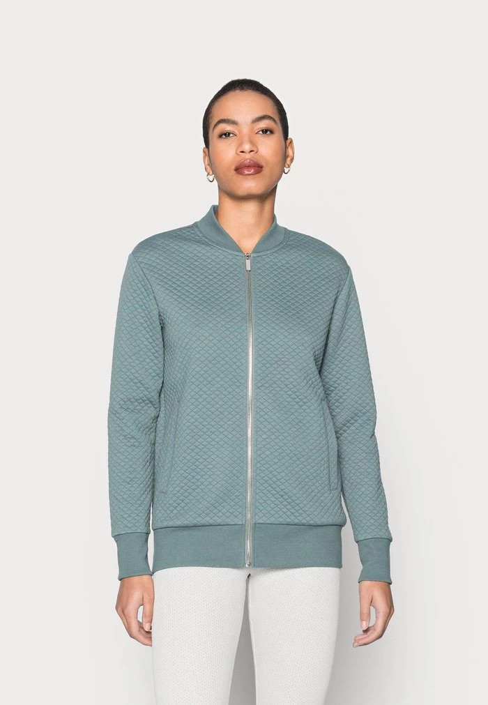 Cardigan ANNA FIELD Anna Field Zip-up Sweatshirt Vert Femme | MKI-0499909